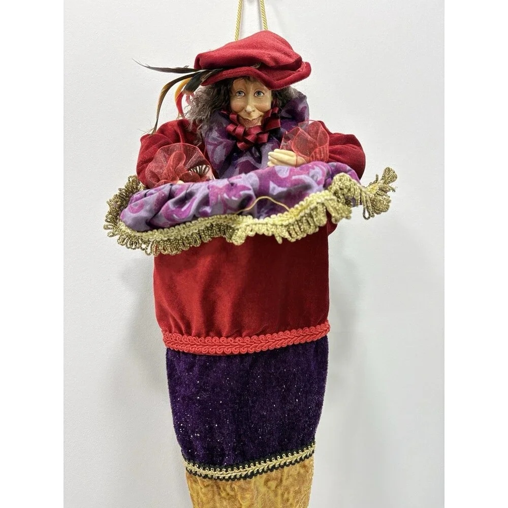 Katherine’s Collection Enchantress Wall Pocket 30” Hanging Decor Rare Jester Dol